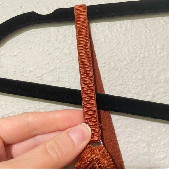 Urban Outfitters Out From Under Rust Orange Ribbed Bodysuit XS - Picture 4 of 8